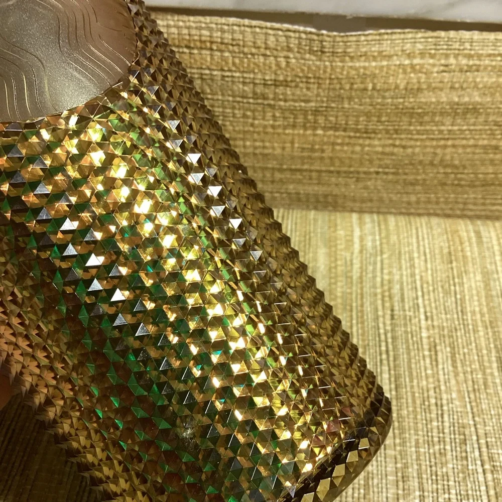 Starbucks Disney 50th Anniversary Gold Diamond Tumbler with Straw